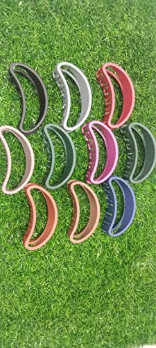 Korean Transparent Butterfly Hair Claw Clips for Women & Girls - 4 Pack Multicolor Hair Clutchers | Small Hair Clips for Ponytail, Bun & Updo Hairstyles