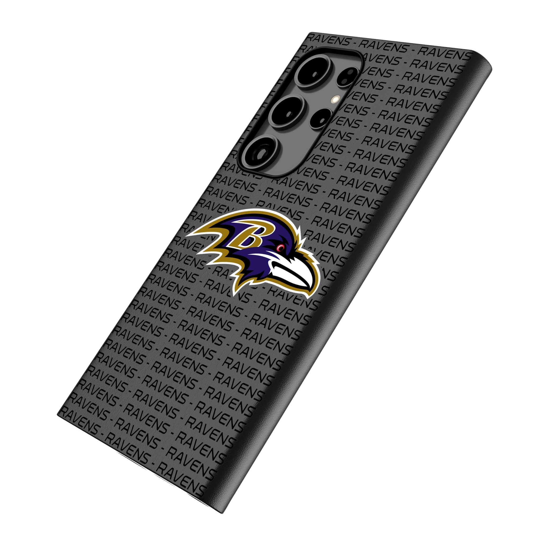Baltimore Ravens MagSafe Compatible Phone Case for Samsung Galaxy - Durable Text Backdrop Design - Perfect for Game Day, Travel & Everyday Use