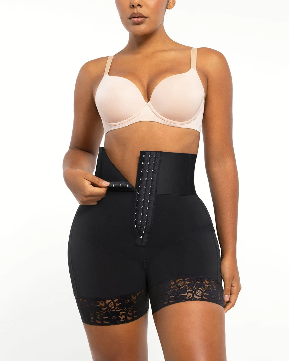 AirSlim® Boned Sculpt High Waist Shorts for Women - Tummy Control Shapewear - Perfect for Workout, Yoga & Everyday Wear