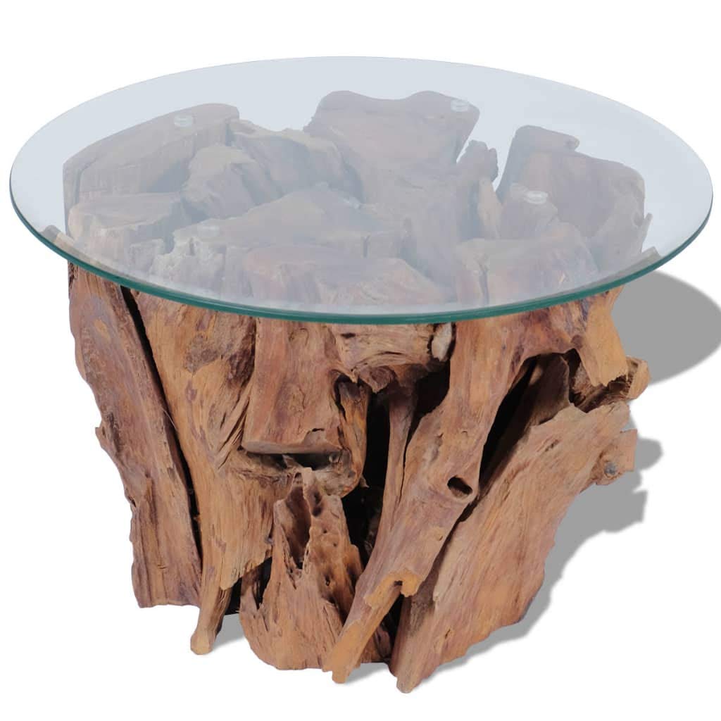 SKM Solid Teak Driftwood Coffee Table 23.6