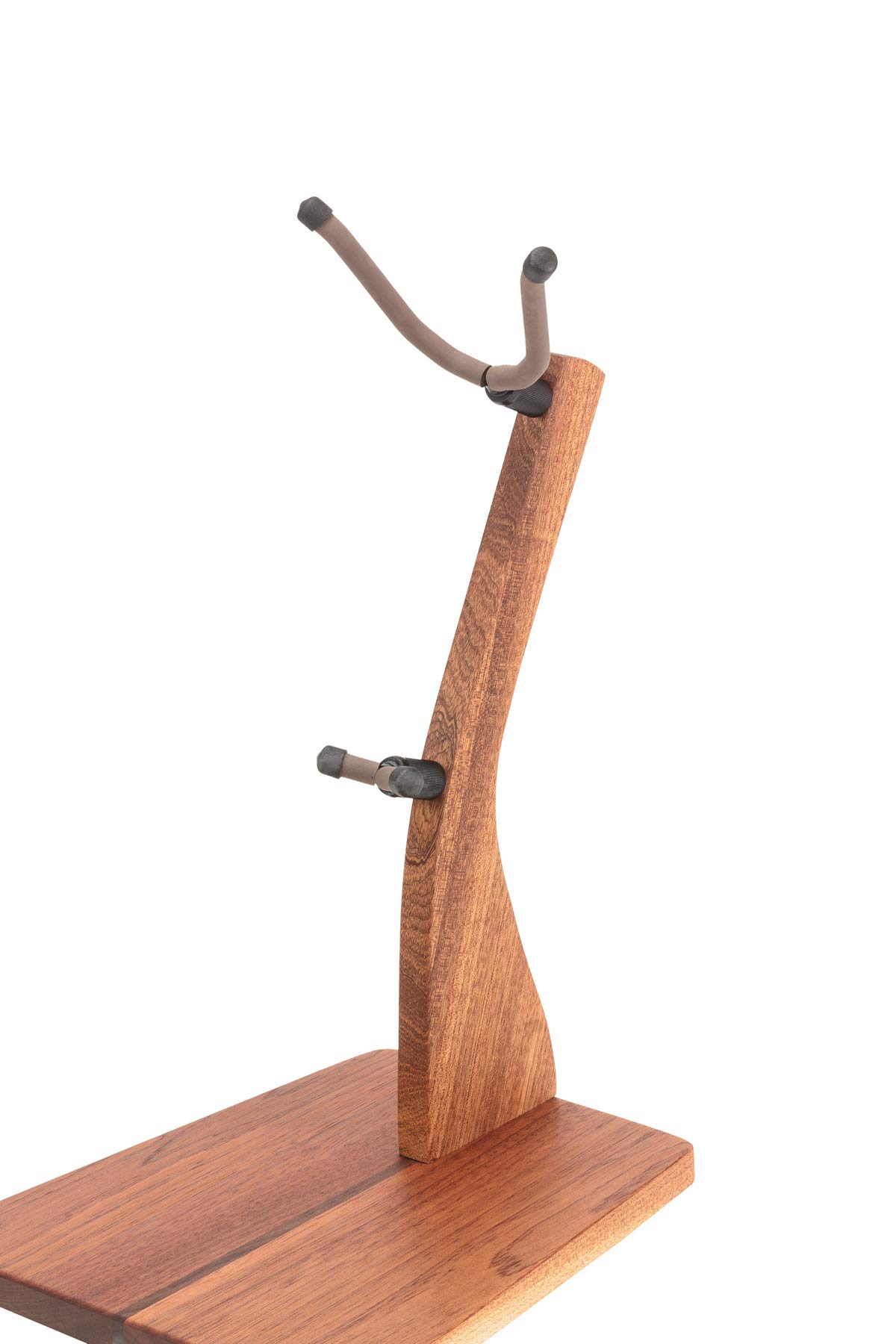 Premium Handcrafted Solid Mahogany Wood Saxophone Floor Stand | USA Made Zither Wooden Instrument Holder | Perfect for Jazz Performances, Studio Sessions & Home Decor