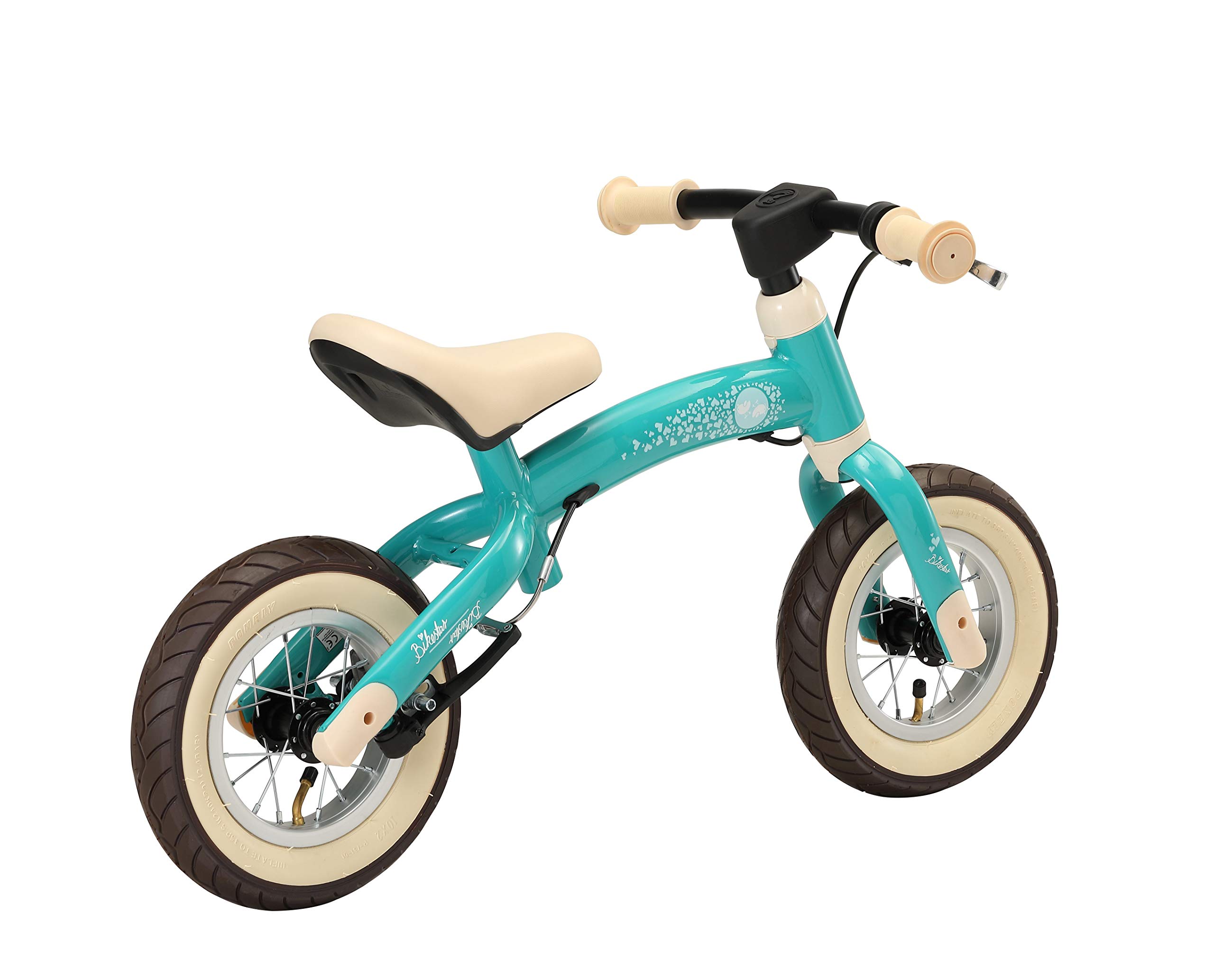 BIKESTAR 10 Inch Lightweight Kids Balance Bike with Air Tires & Brakes - First Running Bike for 2-5 Year Old Boys & Girls | Perfect for Toddler Outdoor Play, Park Rides & Learning to Ride