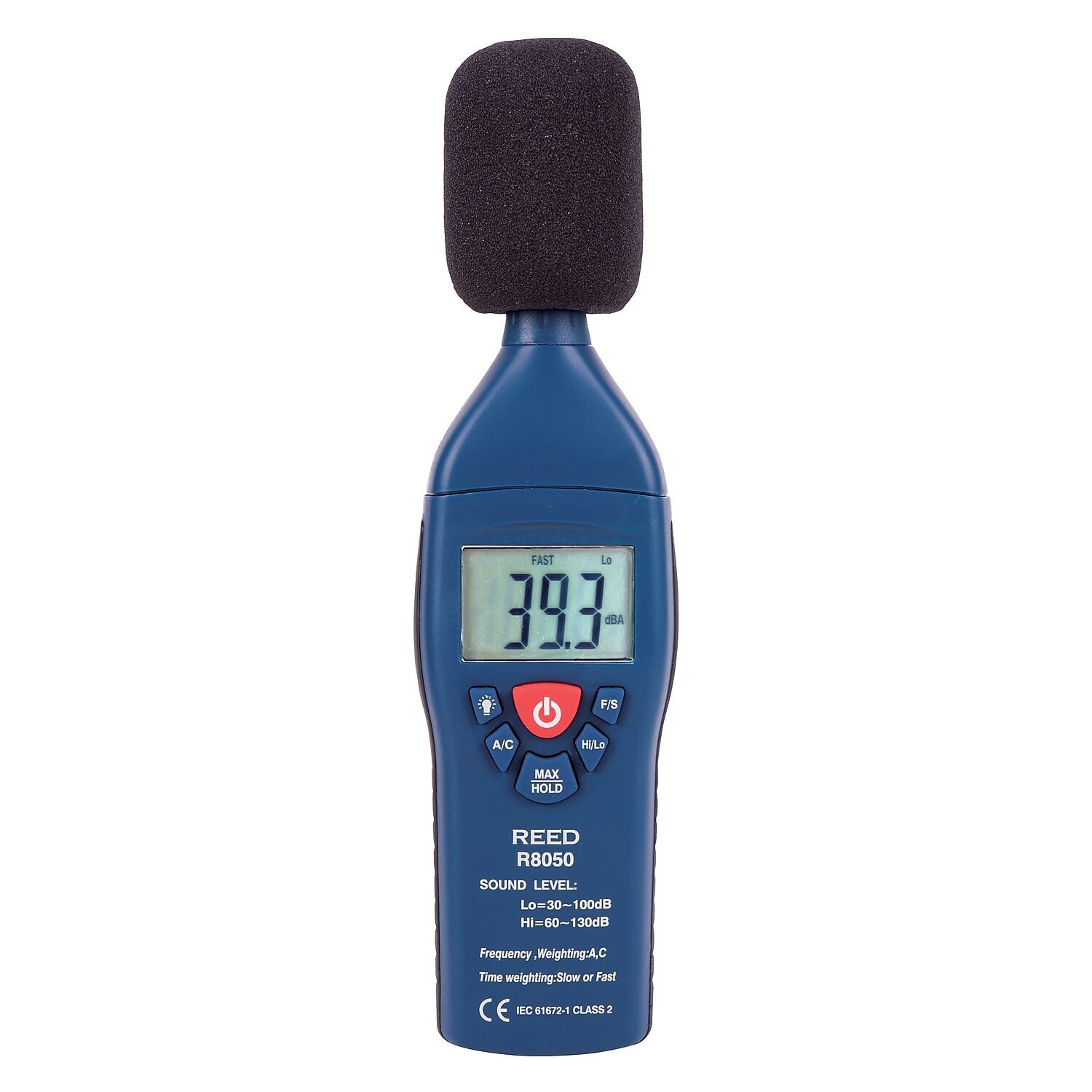 REED Instruments R8050 Dual Range Sound Level Meter - Professional Noise Measurement Device for Home, Office & Industrial Use