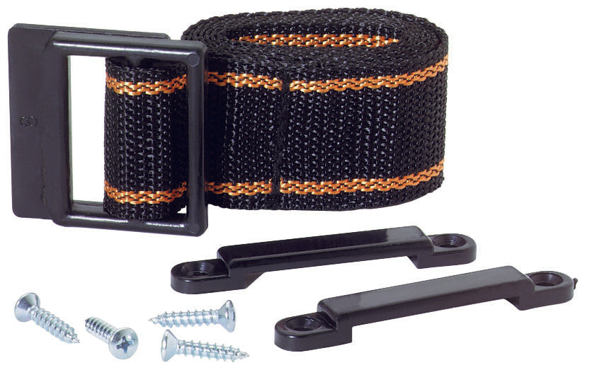 Attwood Marine Battery Box Hold Down Straps & Mounting Kit - Secure Boat Battery Storage for Marine, RV & Off-Grid Power Systems