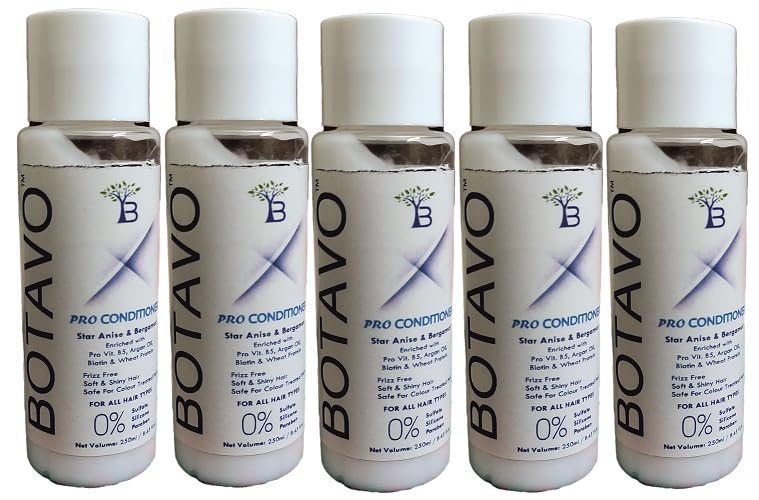 Botavo Pro Deep Conditioner with Star Anise & Bergamot - 5 Pack for Damaged Hair Repair & Hydration | Perfect for Salon-Quality Treatment at Home