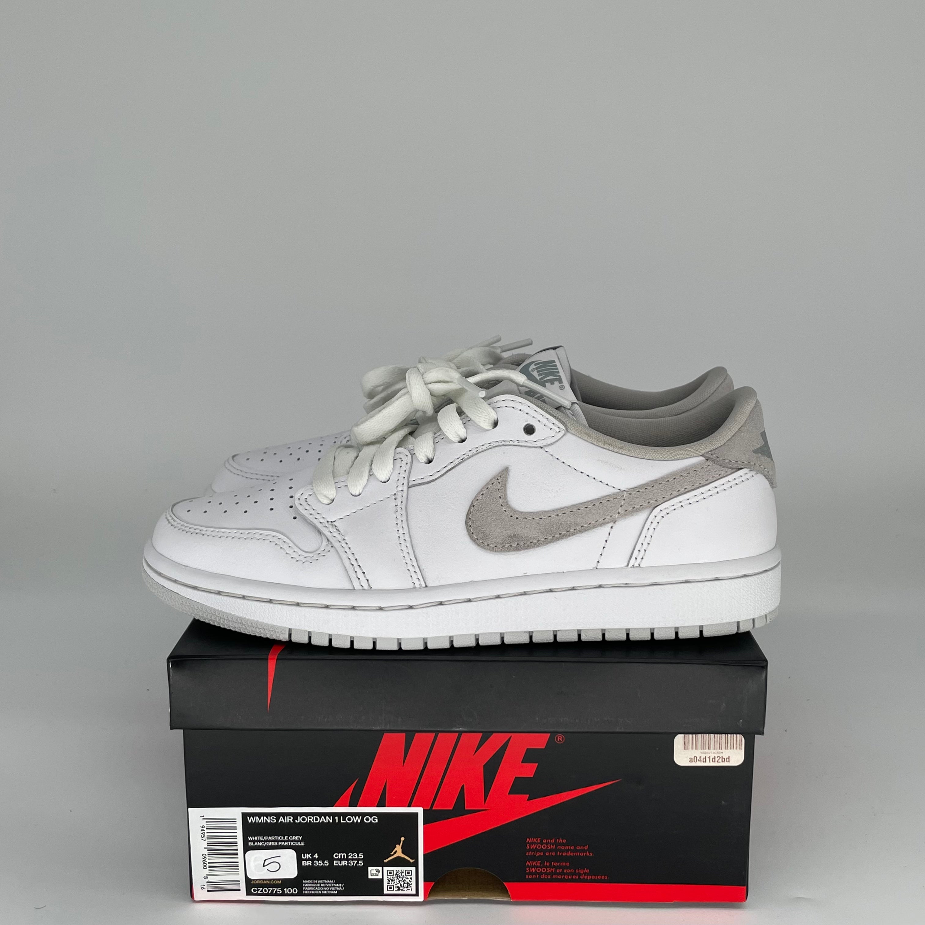 AIR JORDAN 1 LOW NEUTRAL GREY Womens Size 5 Sneakers CZ0775-100 - Perfect for Casual Wear, Street Style & Everyday Comfort