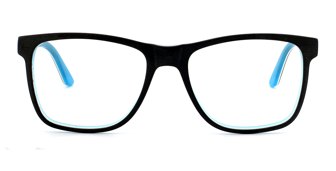 Youthful Accented Square Reading Glasses WD1138 - Stylish Blue Light Blocking Readers for Women & Men - Perfect for Reading, Computer Use, and Office Work