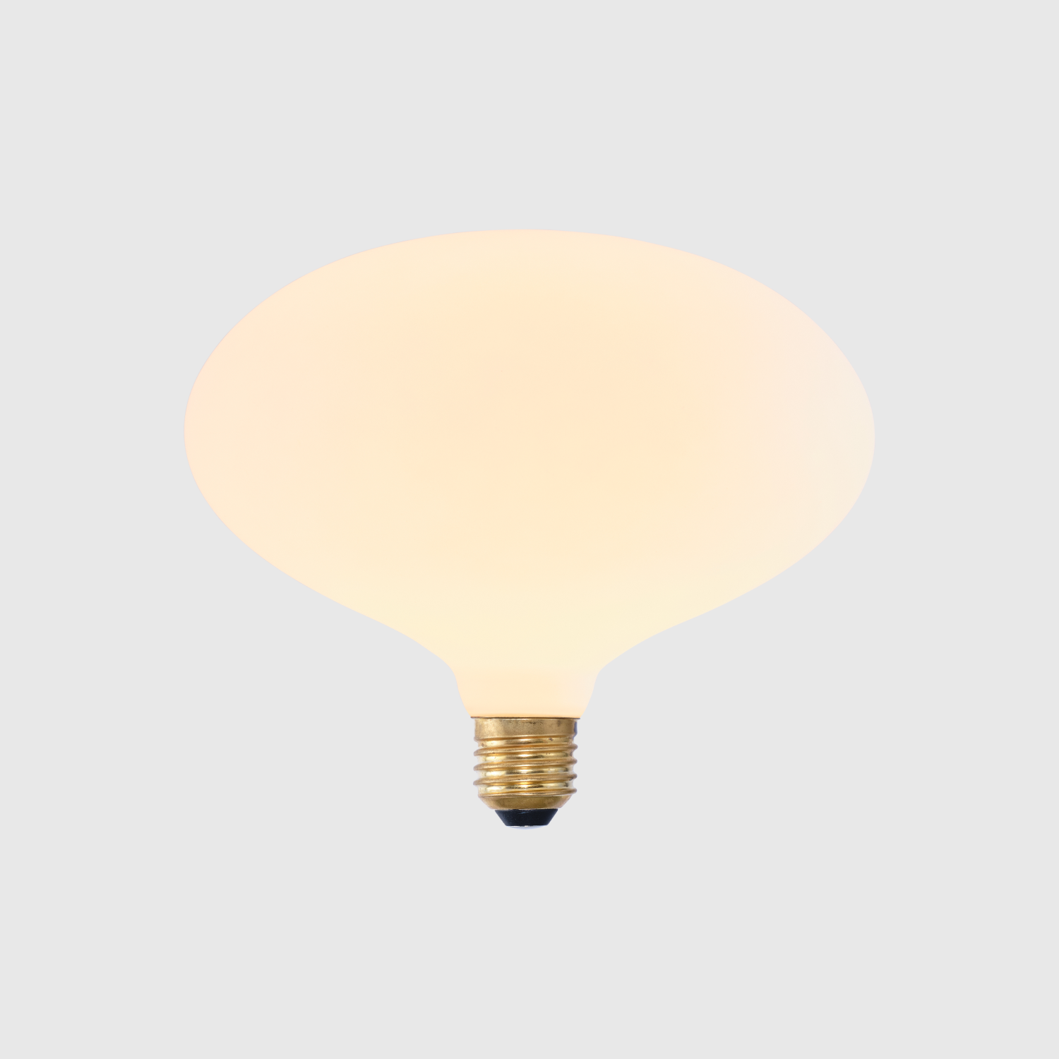 Bower Pendant Light Large in Oyster White + Oval II - Modern Ceiling Fixture for Dining Room, Kitchen Island & Living Room Lighting