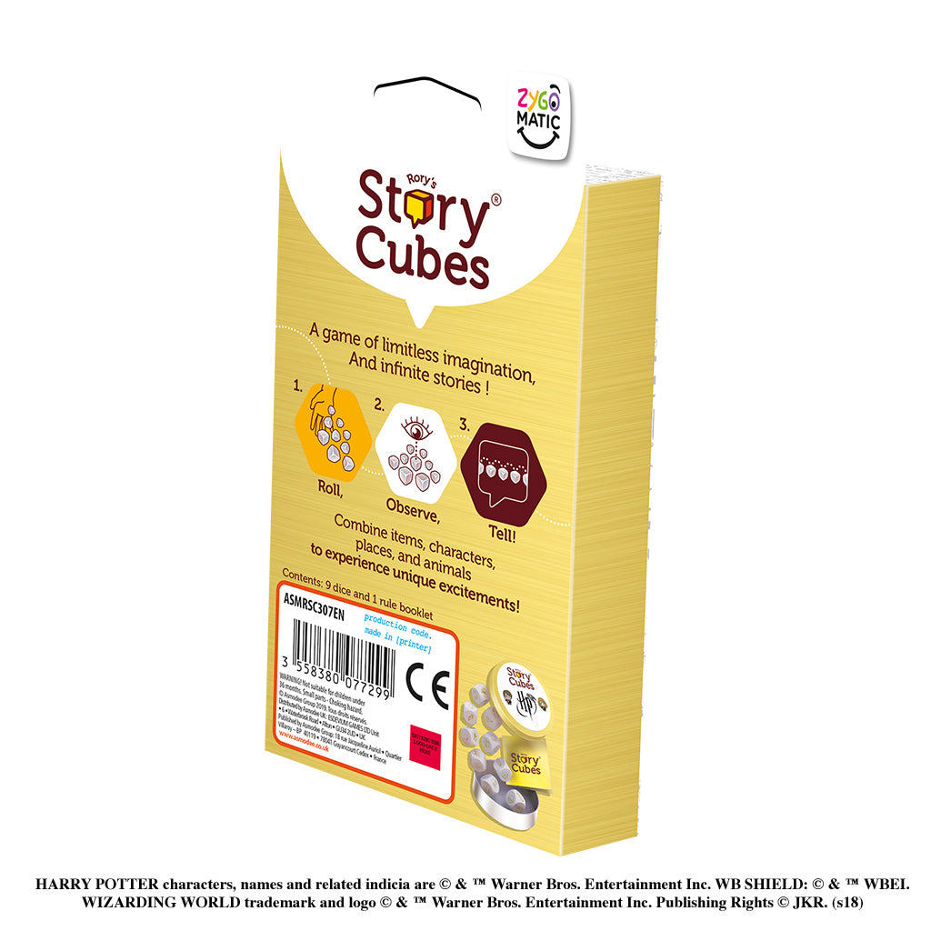 Rory's Story Cubes Harry Potter Core Set - Creative Storytelling Game for Kids & Adults - Perfect for Family Game Night & Classroom Activities