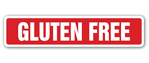 Gluten-Free Street Sign Sticker Decal - Corn, Potatoes, Rice & Tapioca Diet Friendly | 8 Inch Waterproof Vinyl | Perfect for Indoor/Outdoor Use on Cars, Laptops, Water Bottles & Home Decor