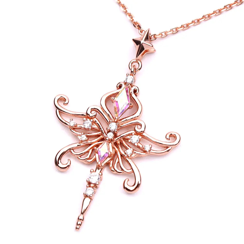 Avriel Elegant Crystal Pendant Necklace for Women - Perfect for Parties, Weddings & Evening Events