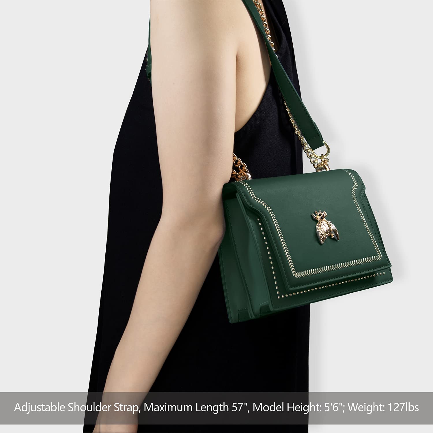 Trendy Women's Crossbody Bag with Metal Chain Strap - Small Purse & Clutch Handbag for Ladies | Perfect for Parties, Date Night & Everyday Use