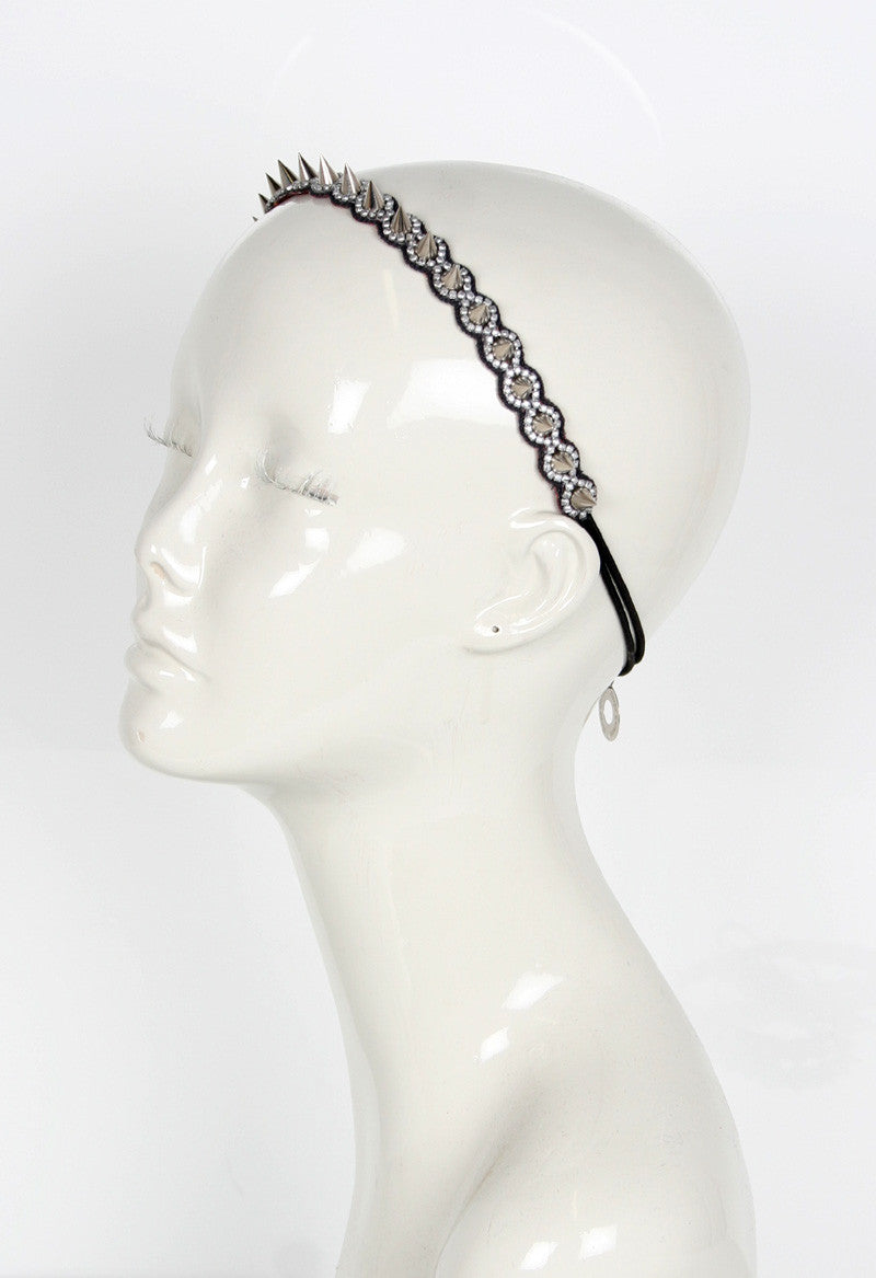 Deepa Gurnani Spike Headband - Stylish Rhinestone Hair Accessory for Women | Perfect for Weddings, Parties & Special Occasions