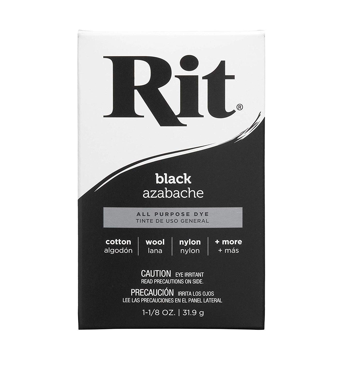 Rit 15 1 Oz Black Powder Fabric Dye - All-Purpose Dye for Cotton, Silk, Wool & More - Perfect for DIY Clothing, Home Decor & Craft Projects
