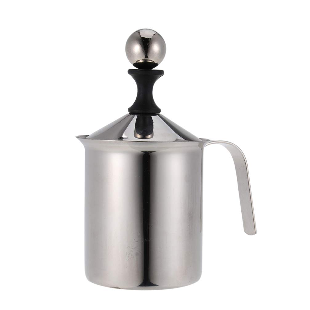 DOITOOL Handheld Milk Frother - Manual Milk Mixer & Foamer for Coffee, Latte & Hot Chocolate - Perfect for Home, Office & Cafe Use