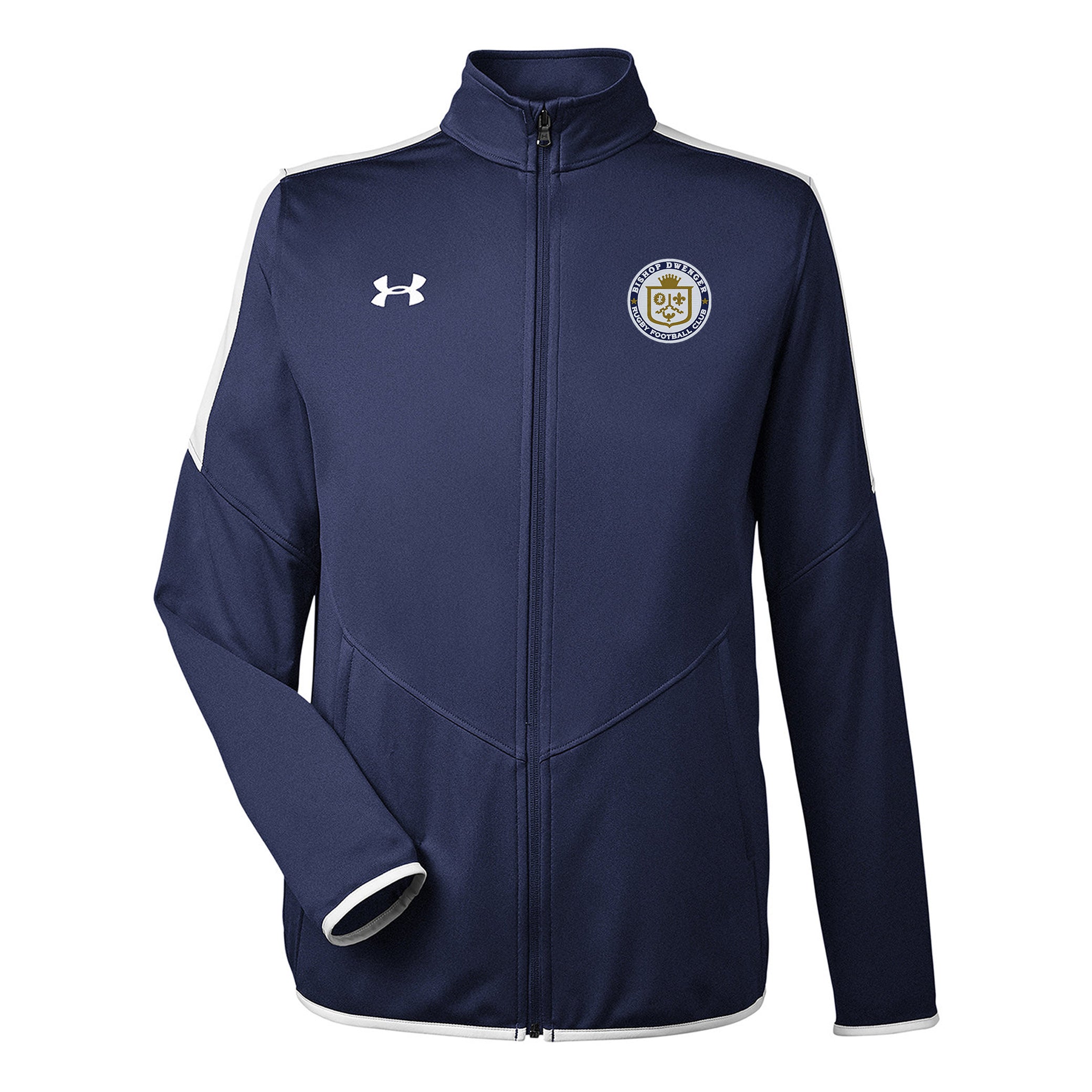 Bishop Dwenger RFC UA Rival Knit Jacket - Men's Lightweight Pullover for Football Training & Casual Wear