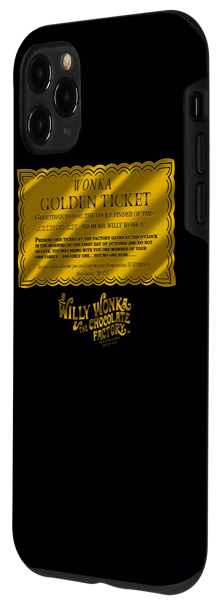 iPhone 11 Pro Max Case - Willy Wonka & The Chocolate Factory Golden Ticket Design - Protective Phone Cover for iPhone 11 Pro Max - Perfect for Movie Fans & Collectors