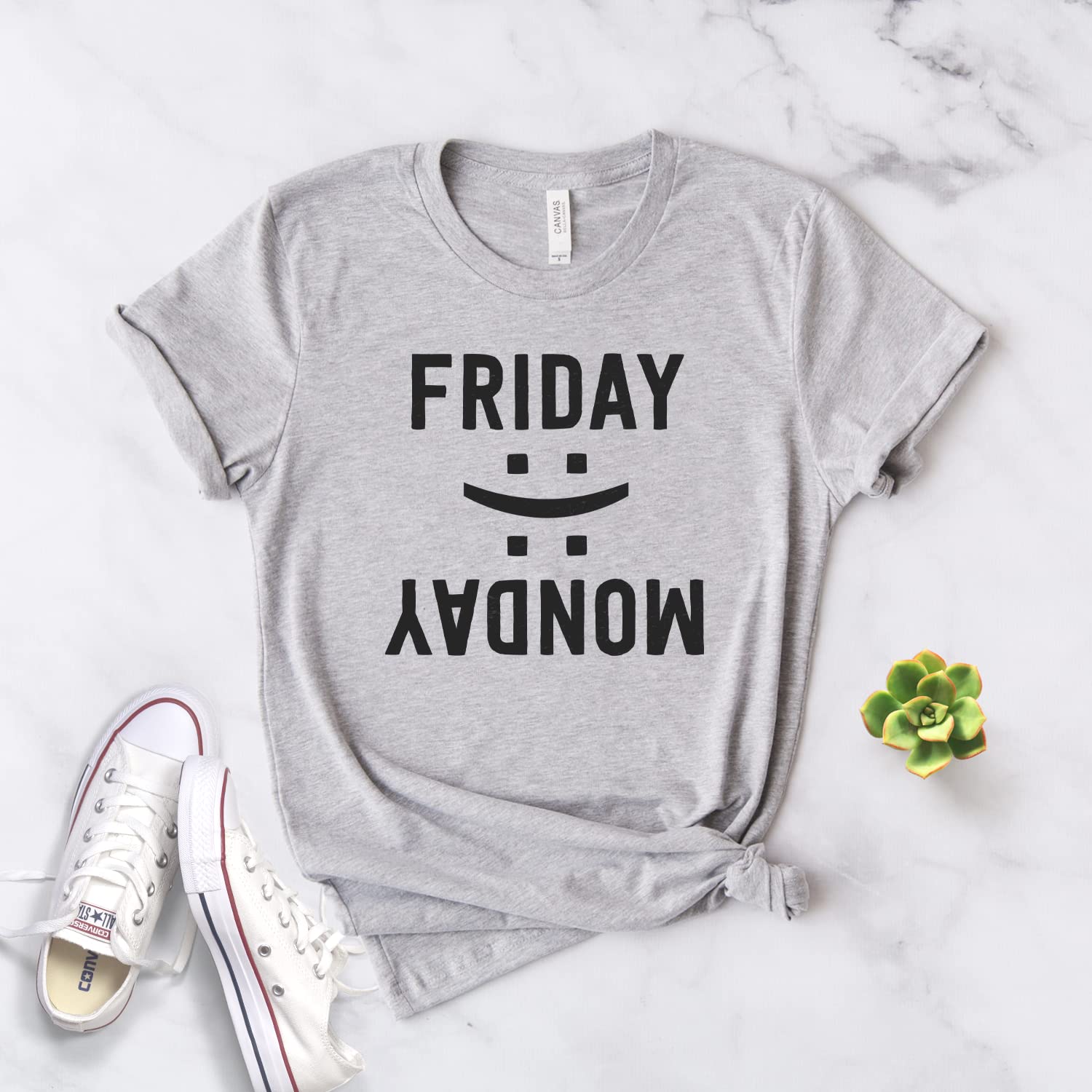 Friday Monday Shirt | Funny TGIF Weekend Tee | Cute Sayings Unisex T-Shirt for Casual Wear & Relaxing