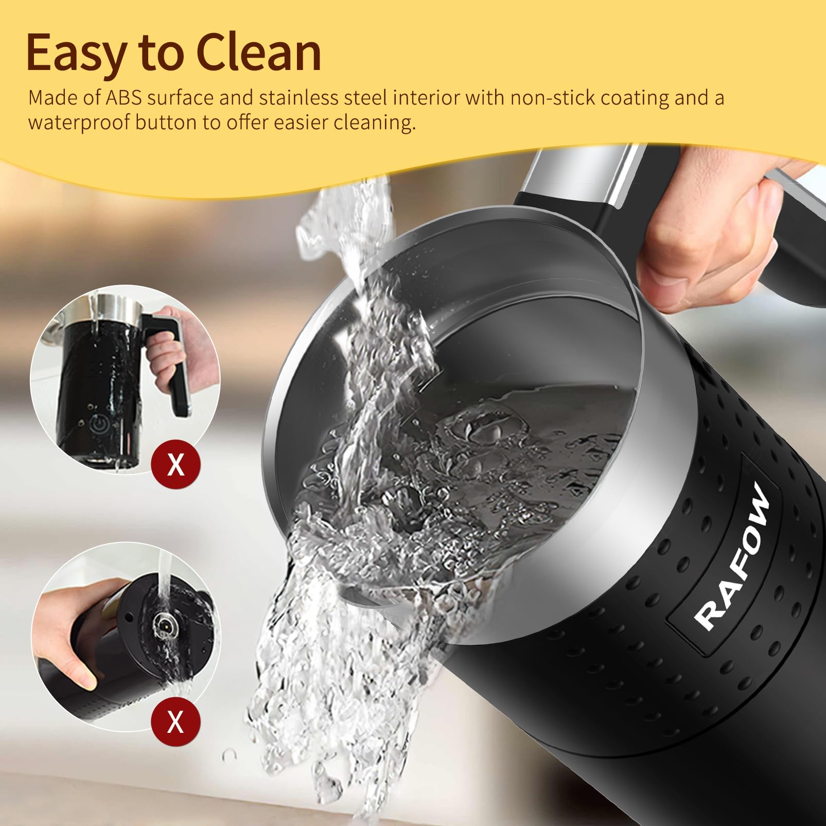 4 in 1 Electric Milk Frother - 10oz/350mL Large Capacity Milk Steamer for Hot & Cold Froth - Automatic Frother & Warmer for Latte, Cappuccino, Macchiato, Hot Chocolate - Perfect for Home Coffee Bars & Office Use