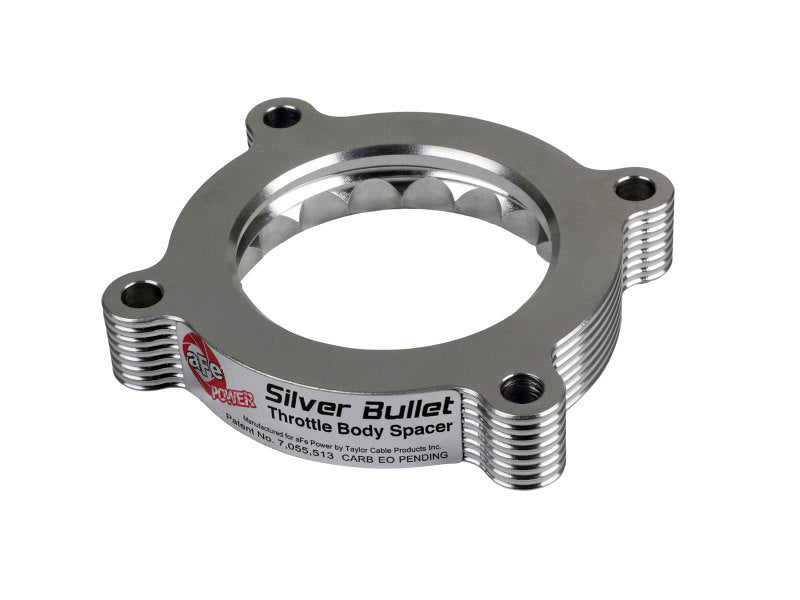 aFe Silver Bullet Throttle Body Spacer for 2011-2014 Ford Mustang & F-150 V6 3.7L - Performance Air Intake Upgrade for Better Acceleration & Fuel Efficiency | Perfect for Street Racing & Off-Road Adventures