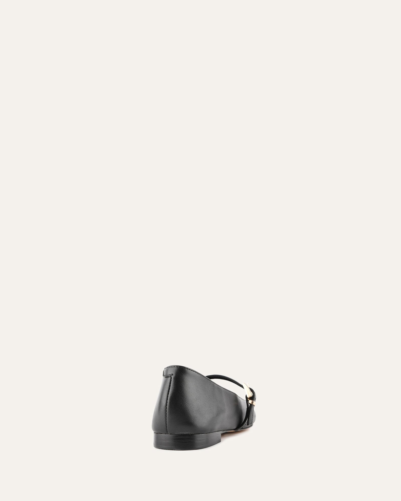 DILARIA Women's Black Leather Dress Flats - Comfortable & Stylish Shoes for Work, Office, and Formal Occasions