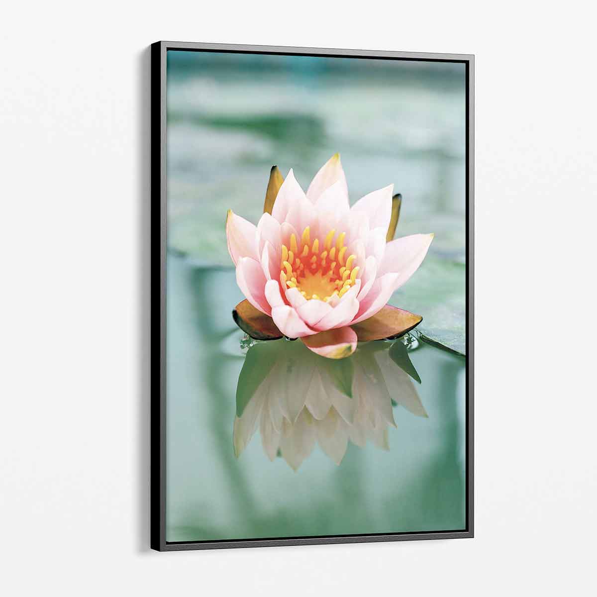 Elegant Pink Lotus Flower Wall Art Canvas Print - Modern Home Decor for Living Room, Bedroom & Office - 5957