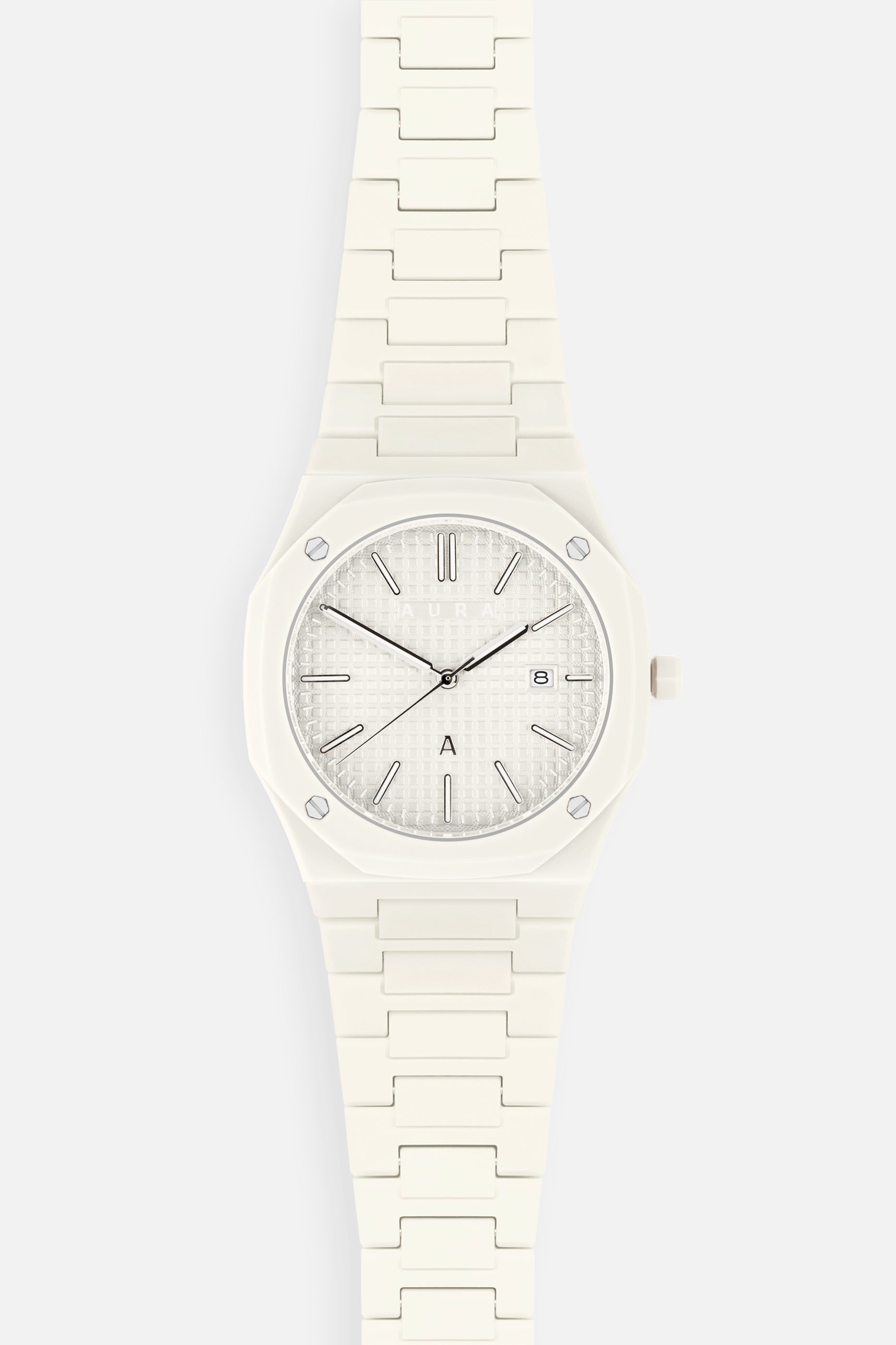 Aura Polycarbonate Watch - Lightweight Durable Unisex Wristwatch with Milk Color Dial | Perfect for Casual Wear, Outdoor Activities & Everyday Use