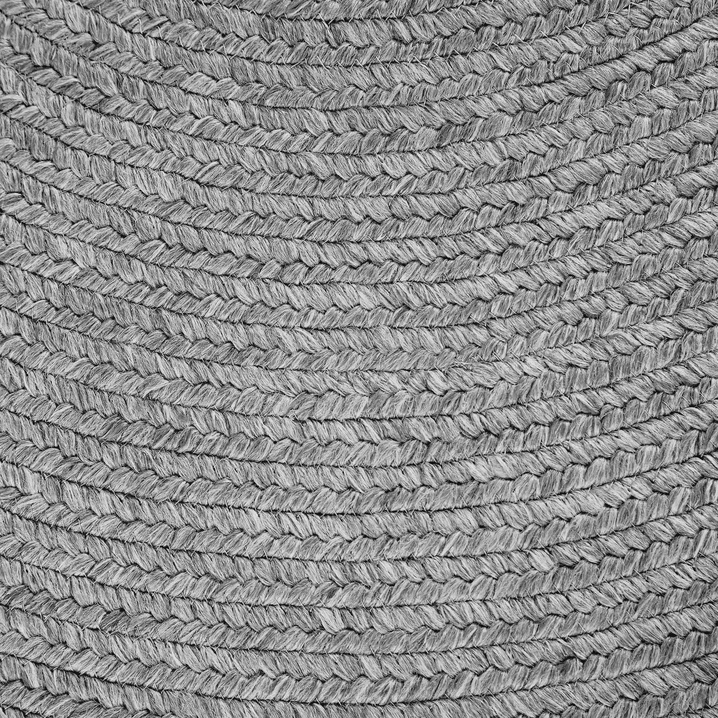 Bohemian Rectangle Braided Area Rug - Non-Slip Indoor Outdoor Rug for Living Room, Bedroom, Patio - Soft Woven Jute Natural Fiber Floor Mat for Home Decor