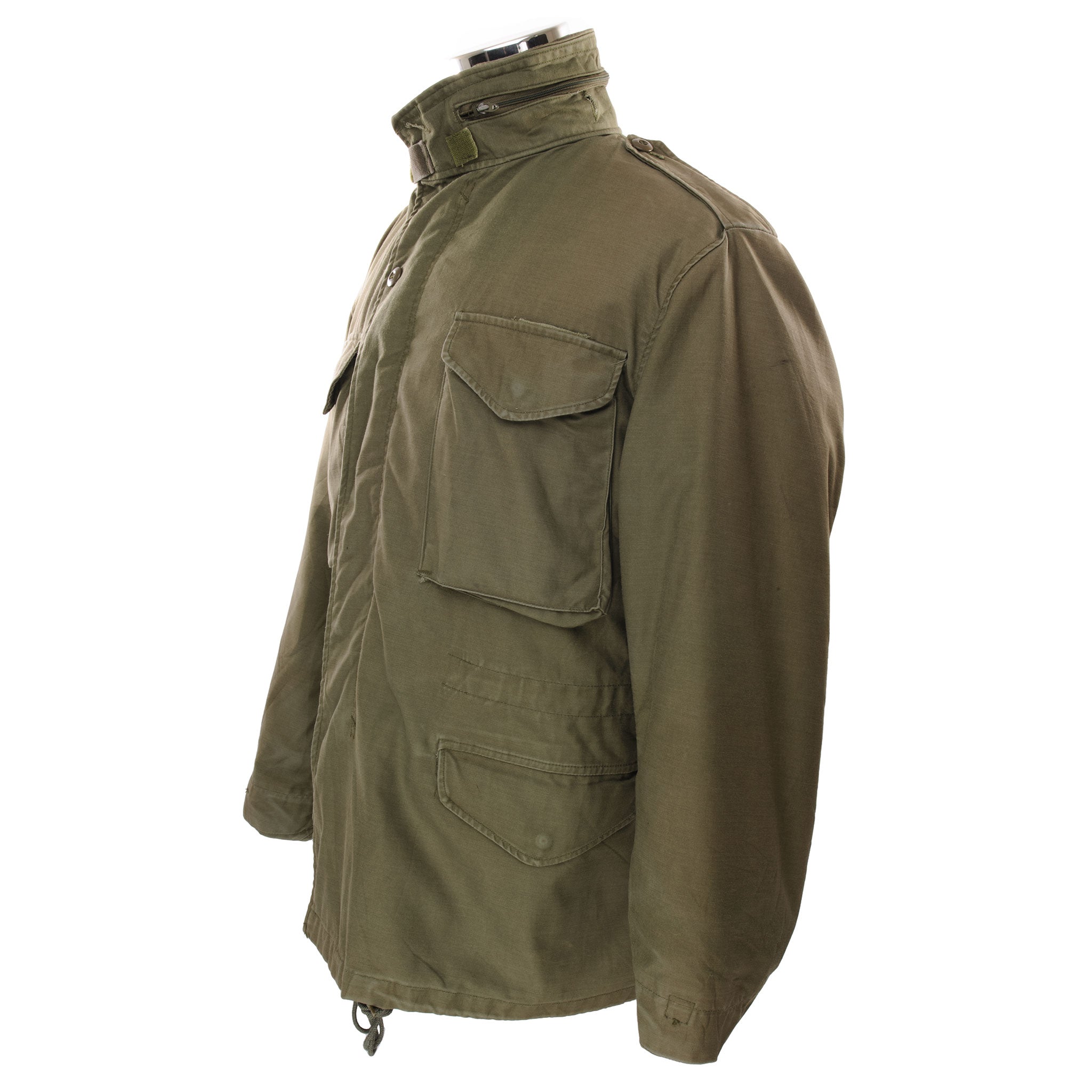 Vintage US Army M-1965 M65 Field Jacket - Medium Regular Size with Liner - 1981 Military Surplus - Durable Outdoor Workwear for Hiking, Camping & Tactical Use