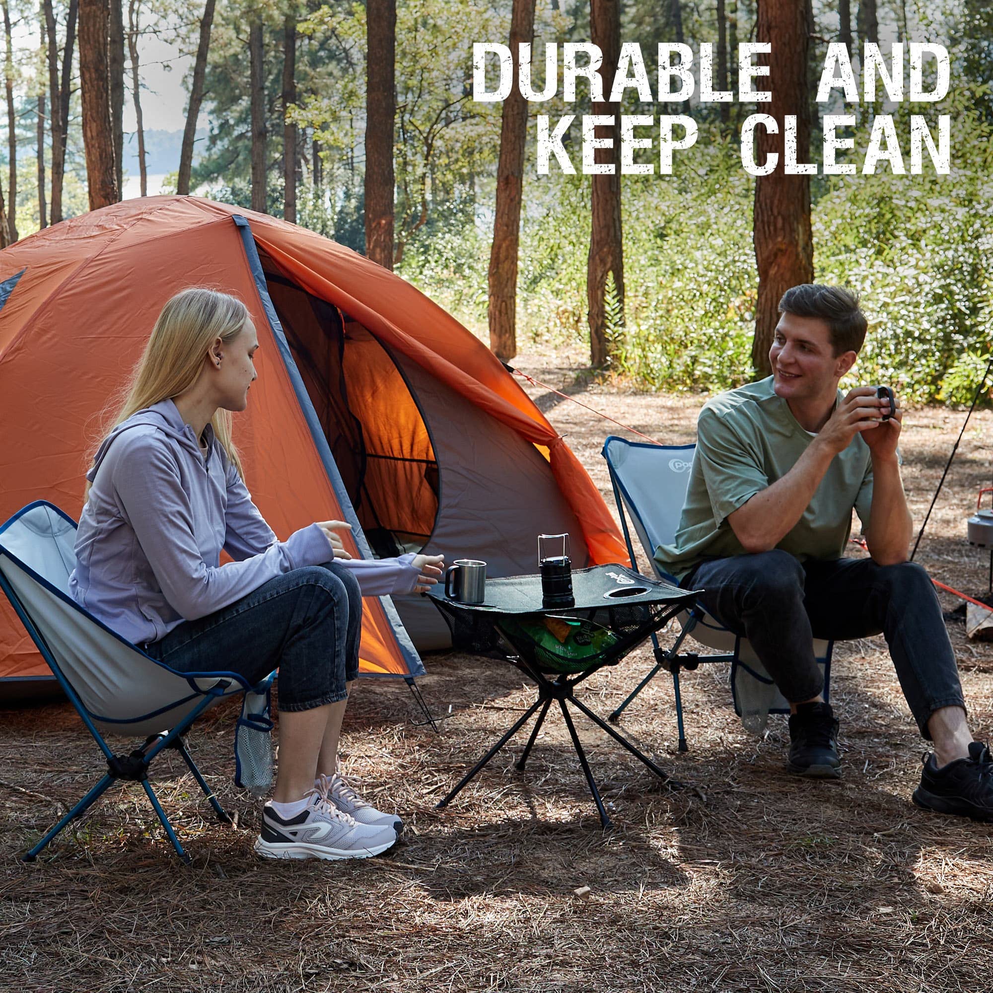 Ultralight Aluminum Folding Camping Table with Carrying Bag - Compact Portable Mesh Design for Beach, Picnic, Travel & Outdoor Adventures | Perfect for Camping, Boating, and Sand Activities