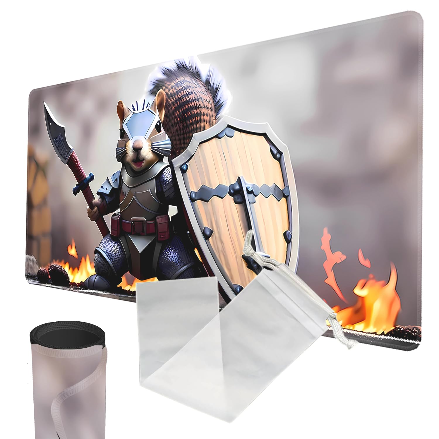 Premium Stitched Edge MTG Playmat - Non-Slip TCG Gaming Mat 24