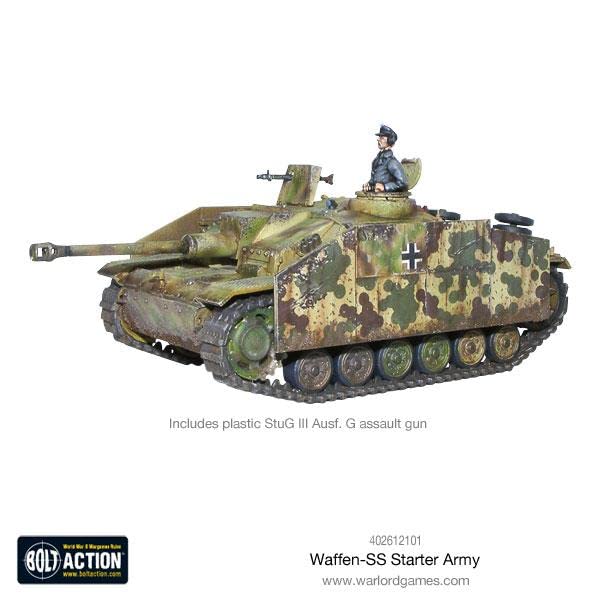 Warlord Games Bolt Action: Waffen SS Starter Army - WWII German Miniature Wargaming Set for Tabletop Battles & Historical Strategy Games