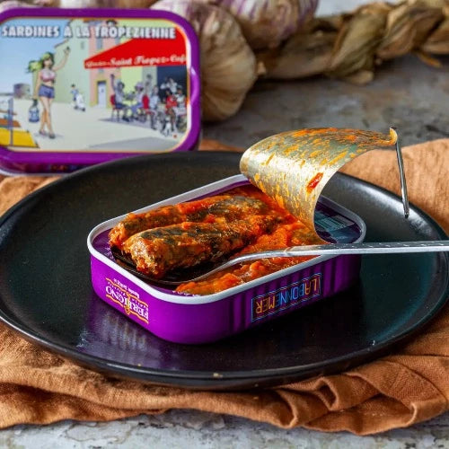 Tropézienne Style Sardines - Premium Canned Sardines in Olive Oil | Perfect for Salads, Pasta & Charcuterie Boards