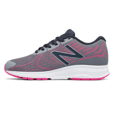 New Balance Grey/Pink Vazee Rush v2 Kids Running Shoes - Lightweight Athletic Sneakers for Boys & Girls - Perfect for School, Sports & Daily Activities