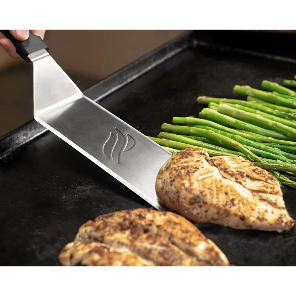 Blackstone 5195 Signature Griddle Spatula - Heavy Duty Stainless Steel Grill Turner & Flipper for Outdoor Cooking, Camping, BBQ, and Backyard Grilling