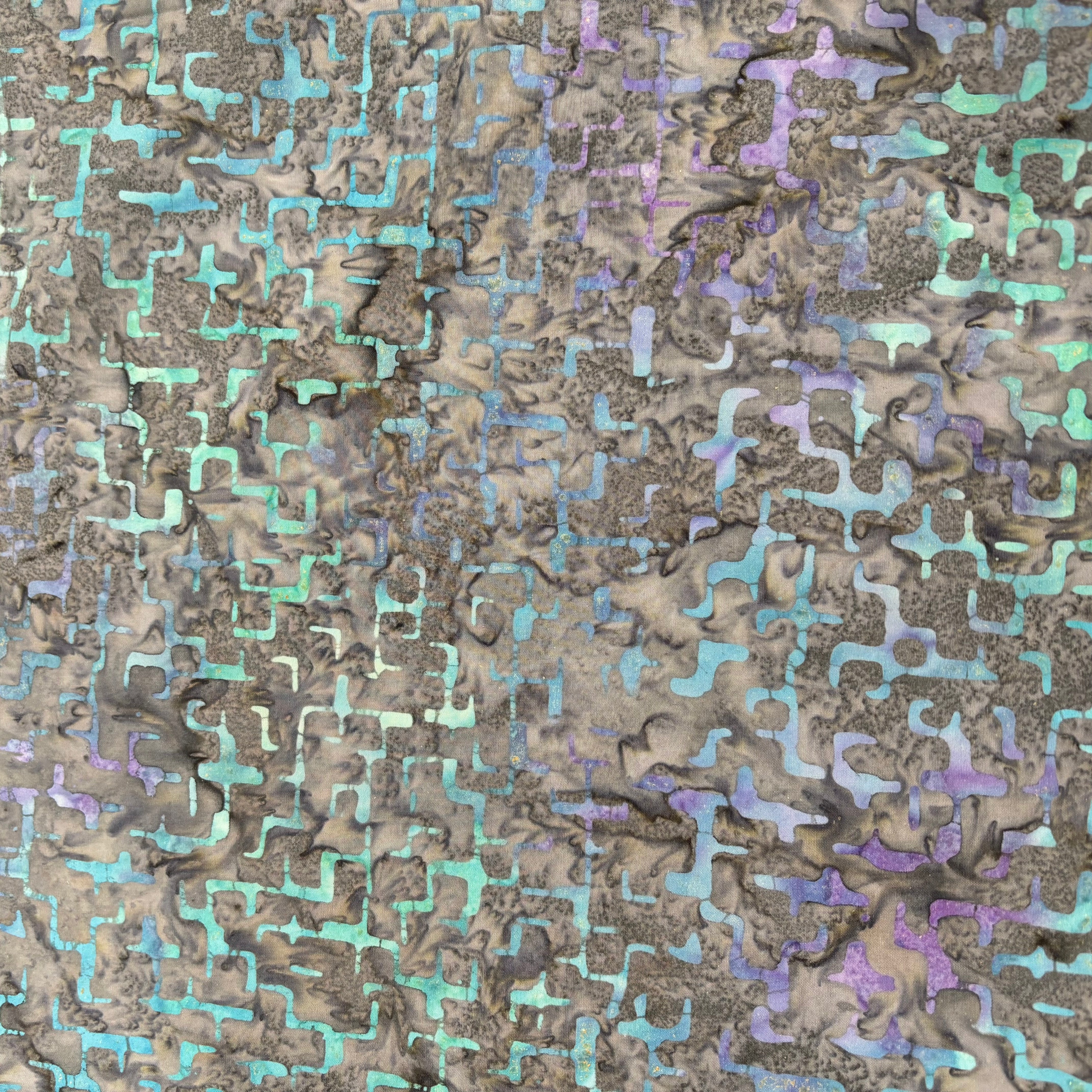 Batik Backing Water on Cobblestones Opal Fabric - Premium Batik Textile for Quilting, Home Decor & Fashion Accessories | Perfect for DIY Crafts, Wall Hangings & Clothing Designs