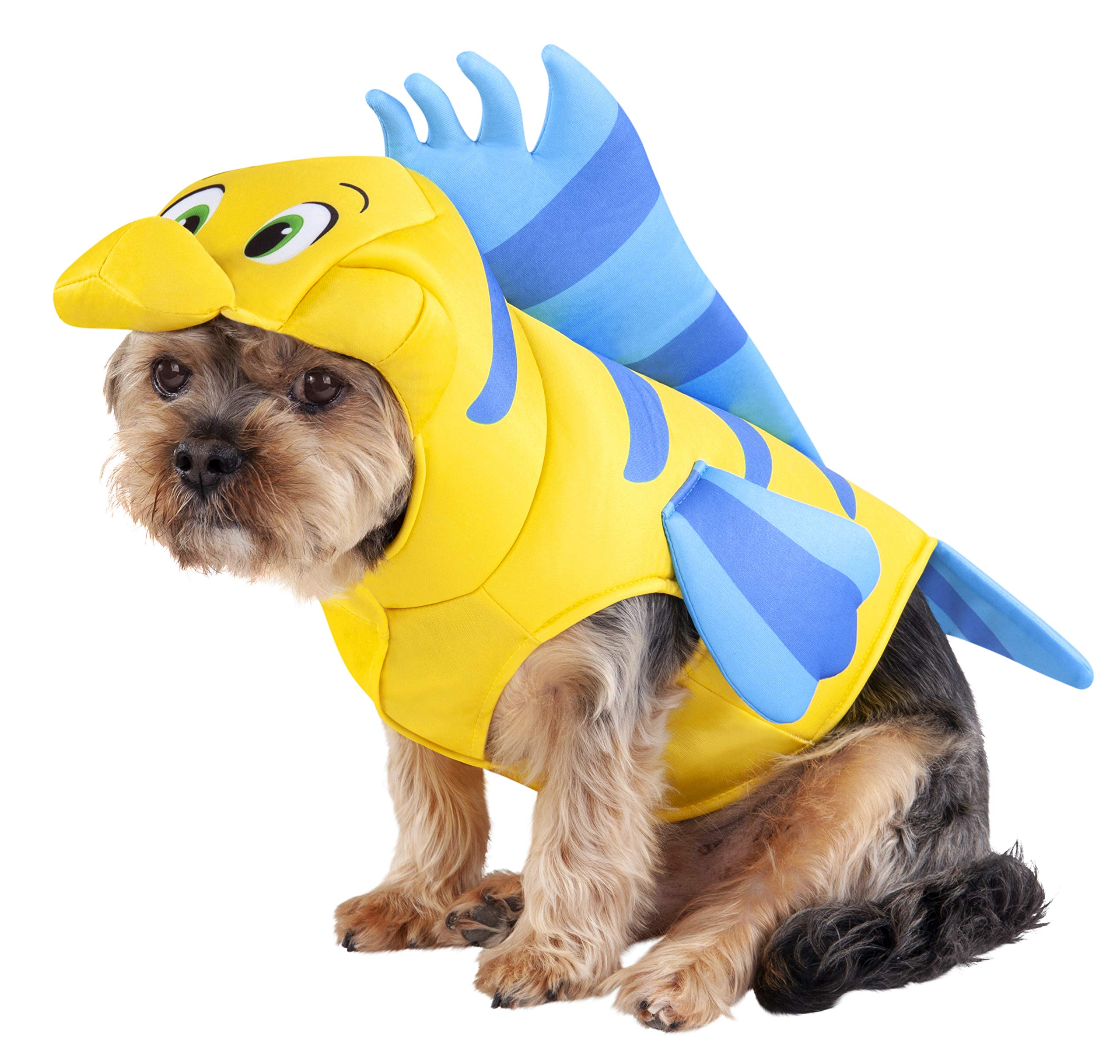 Disney Little Mermaid Flounder Pet Costume for Dogs - XL Size, Perfect for Halloween, Themed Parties & Cosplay Events - Cute Underwater Character Outfit for Your Furry Friend