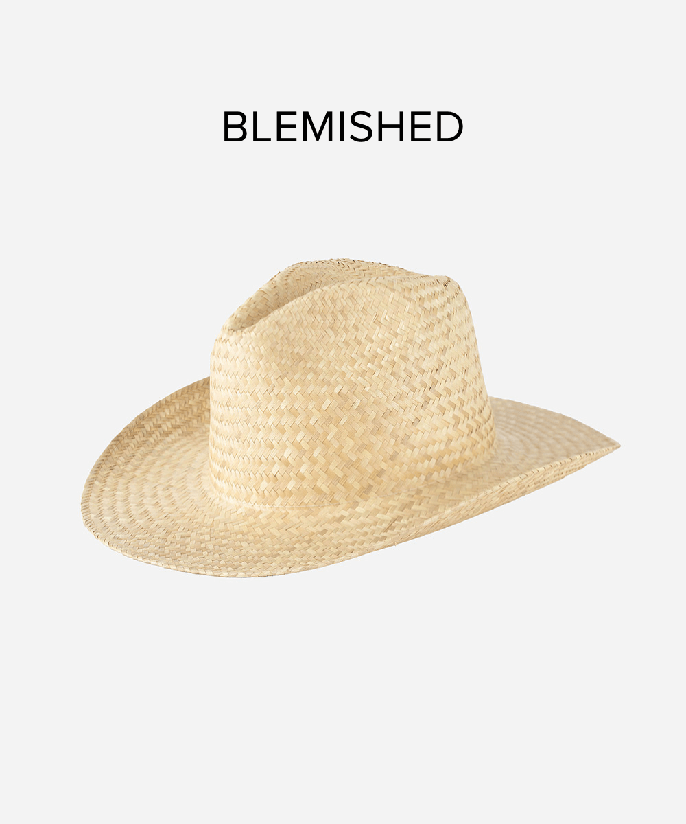 Codi Western Straw Hat - Blemished | Cowboy Hat for Men & Women | Perfect for Outdoor, Rodeo, and Summer Fashion