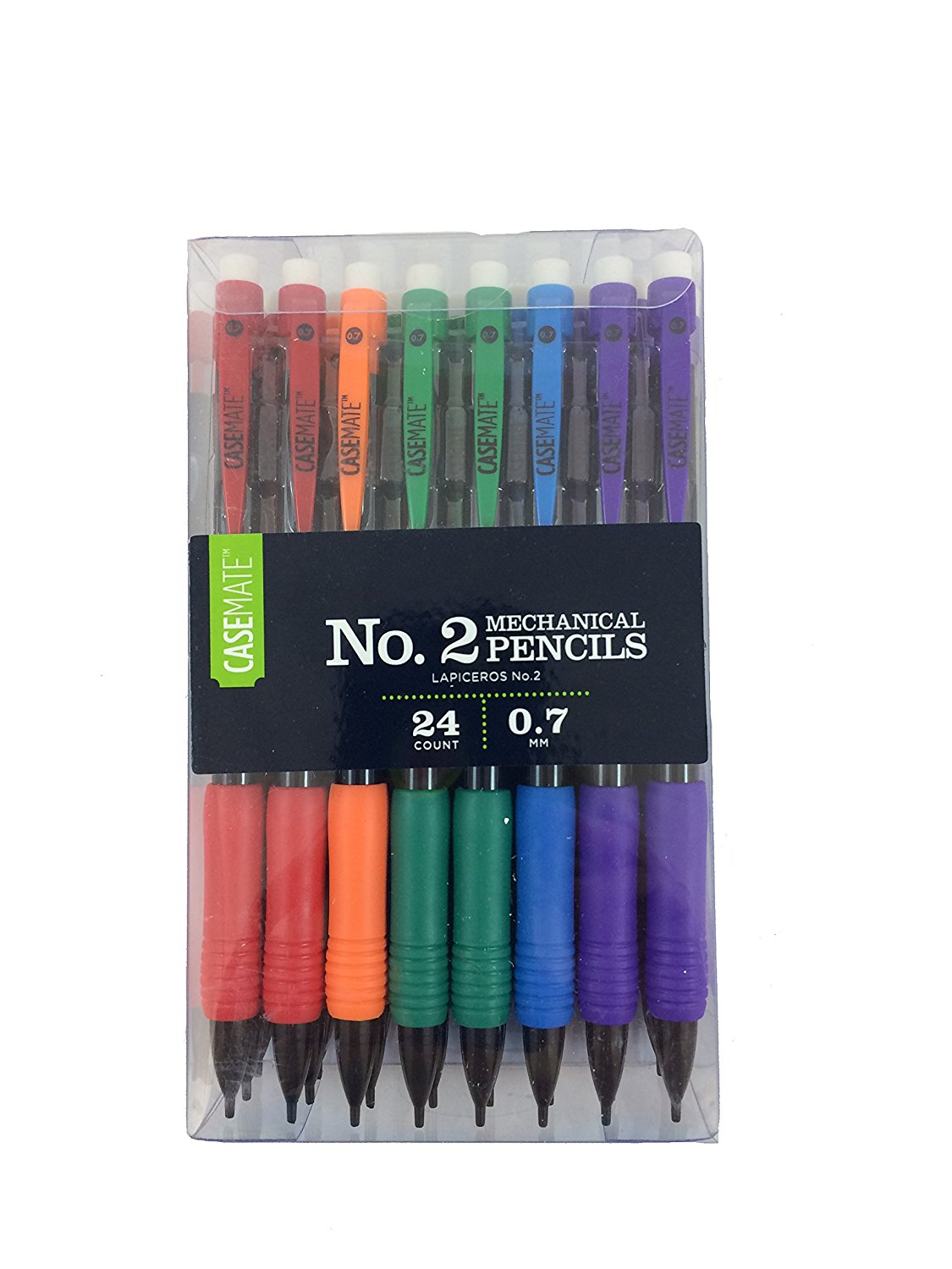 Case Mate MB153010 No. 2 Mechanical Pencils 0.7mm (24 Pack) - Premium Drafting & Writing Pencils for School, Office, and Art Projects