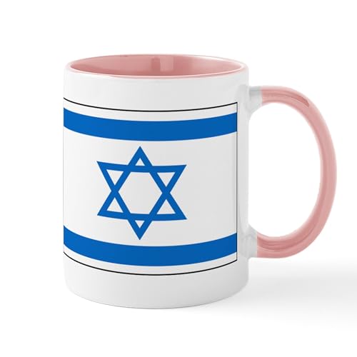 White/Pink Inside - Flag Of Israel 1 Mug
