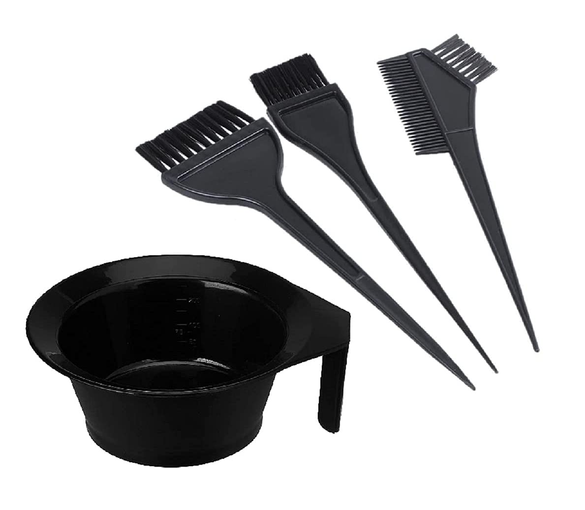 AVNISH Professional Hair Coloring Kit - Includes 1 Mixing Bowl & 3 Dye Brushes for Salon-Quality At-Home Hair Dyeing | Perfect for DIY Hair Color, Highlights & Root Touch-Ups