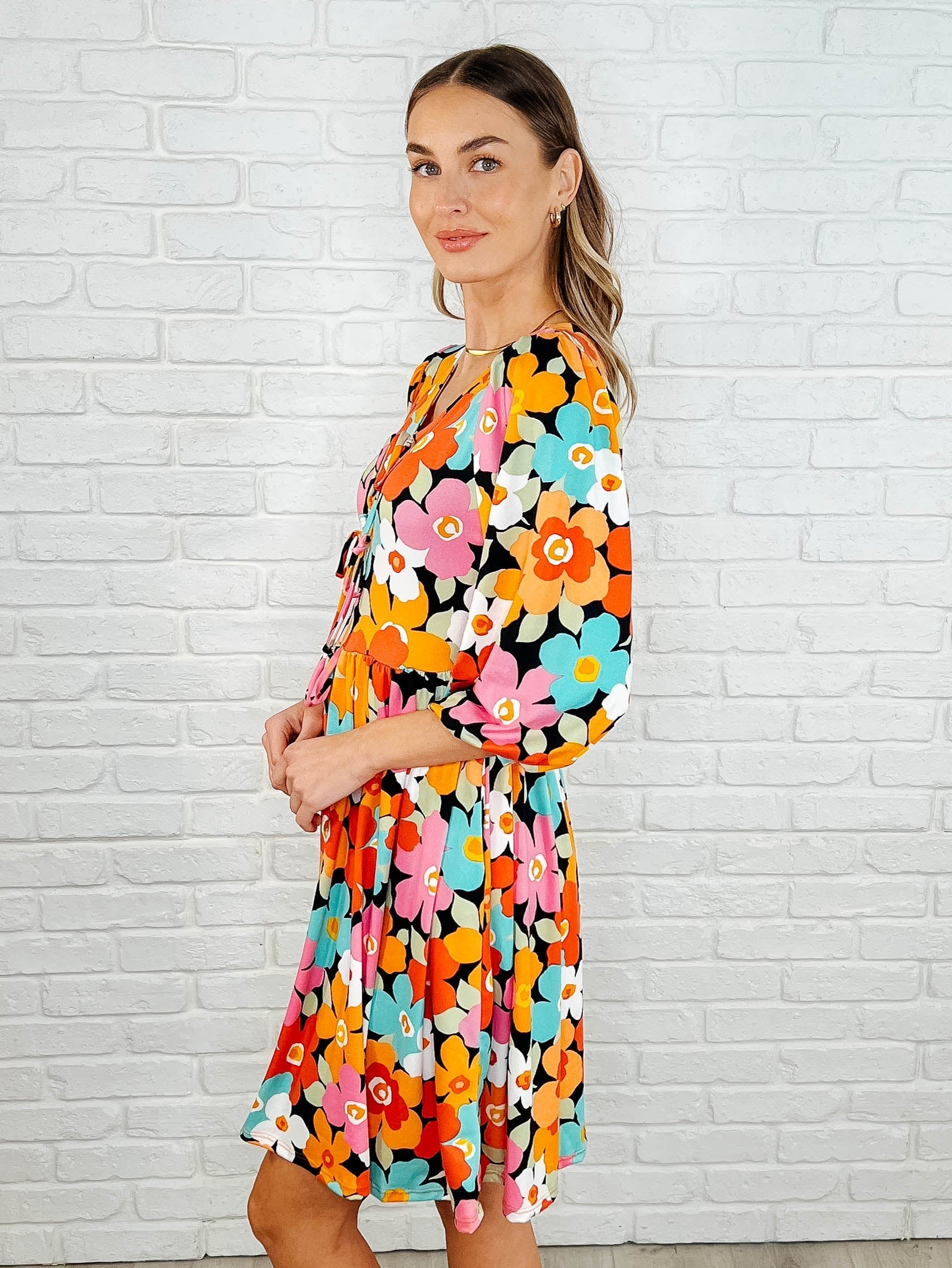 Little Bold V Neck Knit Dress for Women - Soft Stretchy Casual Bodycon Mini Dress - Perfect for Date Night, Office Wear & Party Outfits