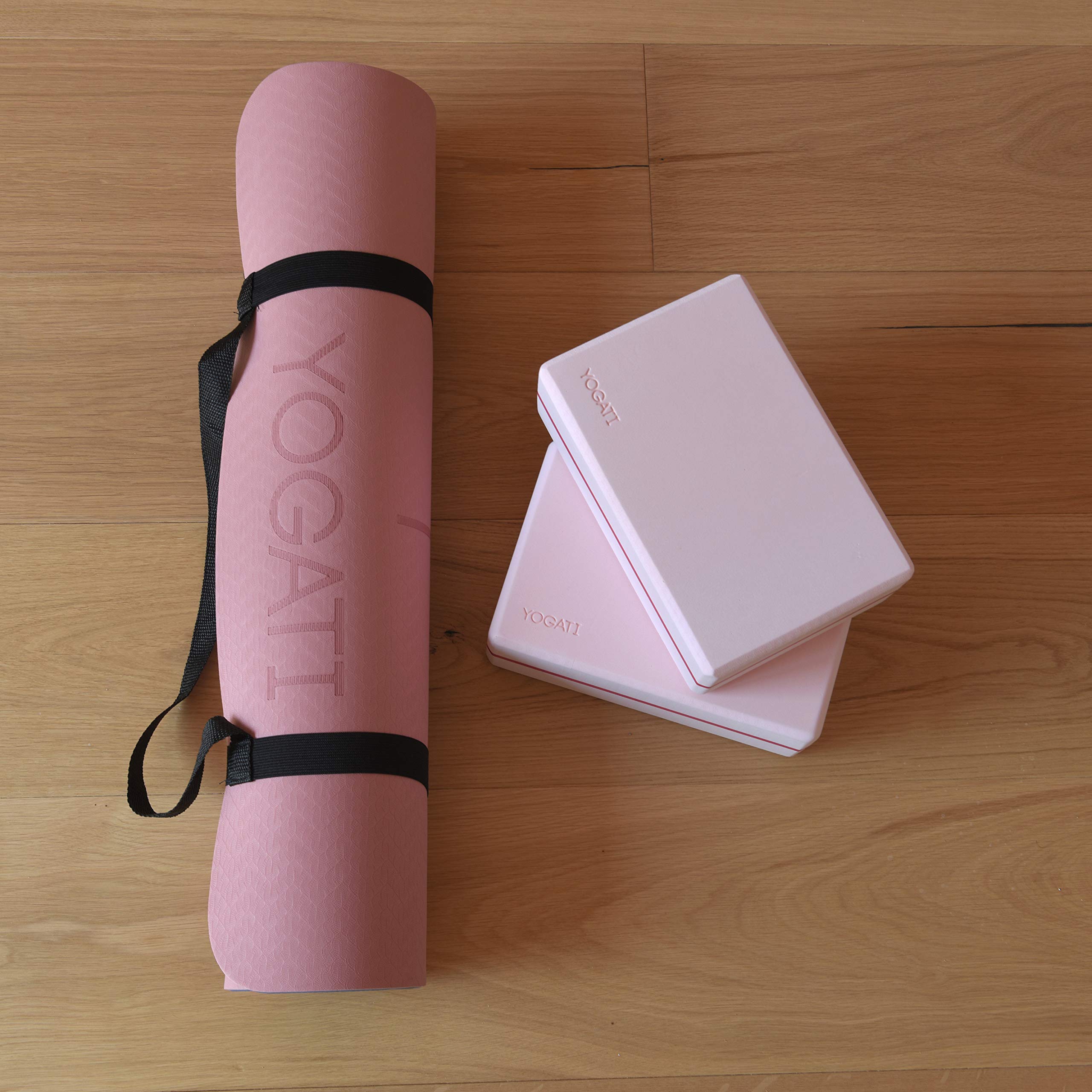 Non-Slip Yoga Mat with Carrying Strap - Extra Thick Exercise Mat for Pilates, Home Workout & Gym Training | Perfect for Hot Yoga, Meditation & Fitness Routines