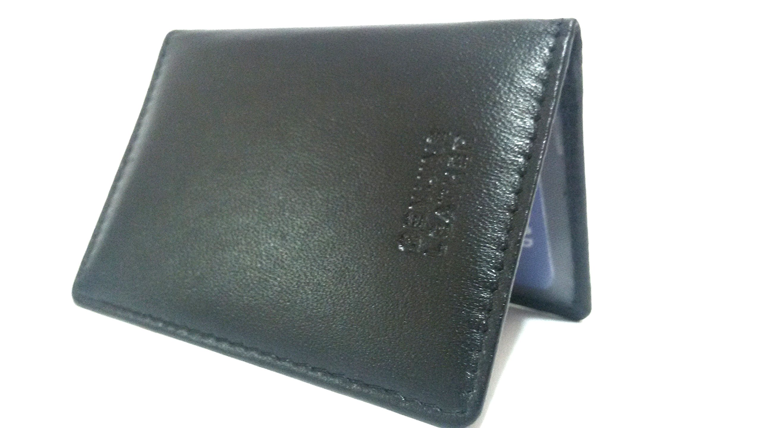 AKSHIDE® Premium Soft Nappa Leather Card Holder - ID Badge, Credit Card, Train Pass & Oyster Card Organizer (Black) | Perfect for Commuters, Business Professionals & Travel Accessories