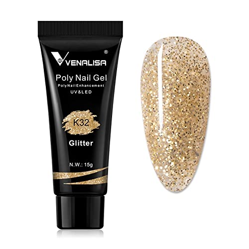 Venalisa Poly Builder Gel - 15g Professional Acrylic Nail Extension Gel for Strong & Natural-Looking Nails | Perfect for Salon, DIY Manicures & Nail Art | K32