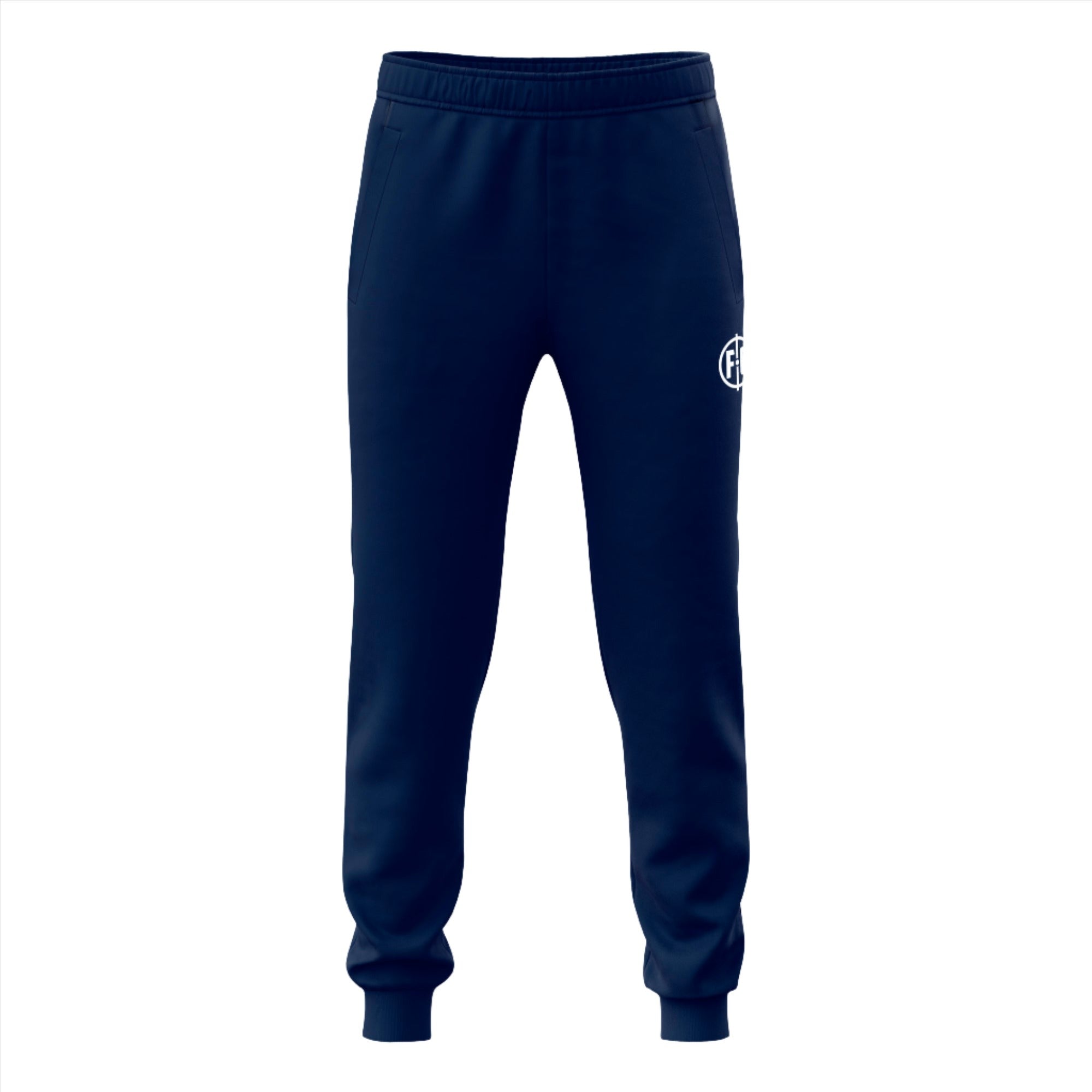 FC Jogger Pants for Men - Comfortable Navy Blue Athletic Joggers for Running, Gym & Casual Wear