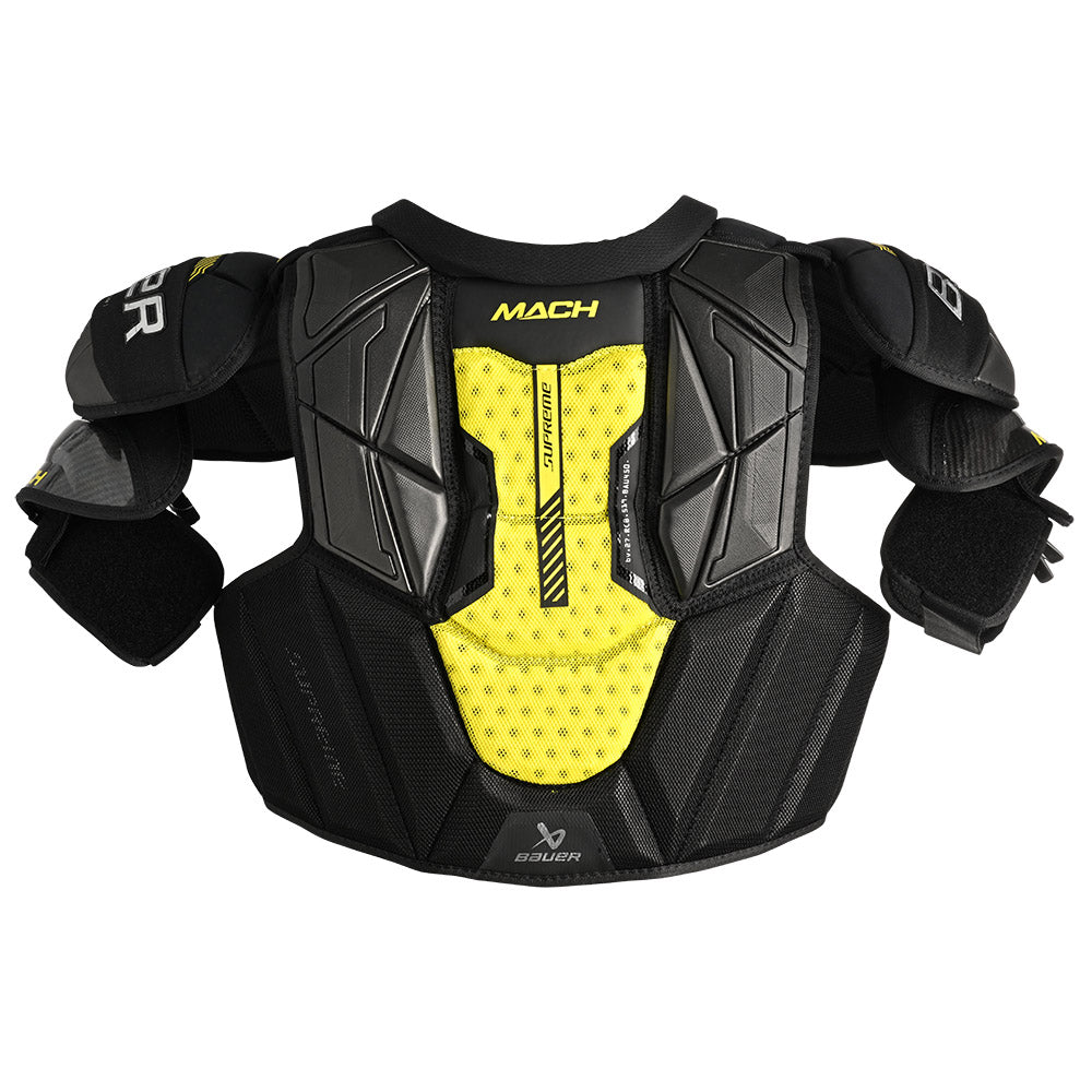 Bauer Supreme Mach Intermediate Ice Hockey Shoulder Pads - Youth & Adult Protective Gear for Hockey Players - Perfect for Games, Practice & Training Sessions
