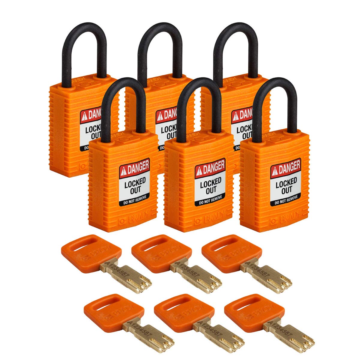 Brady SafeKey Lockout Padlock - 1.0