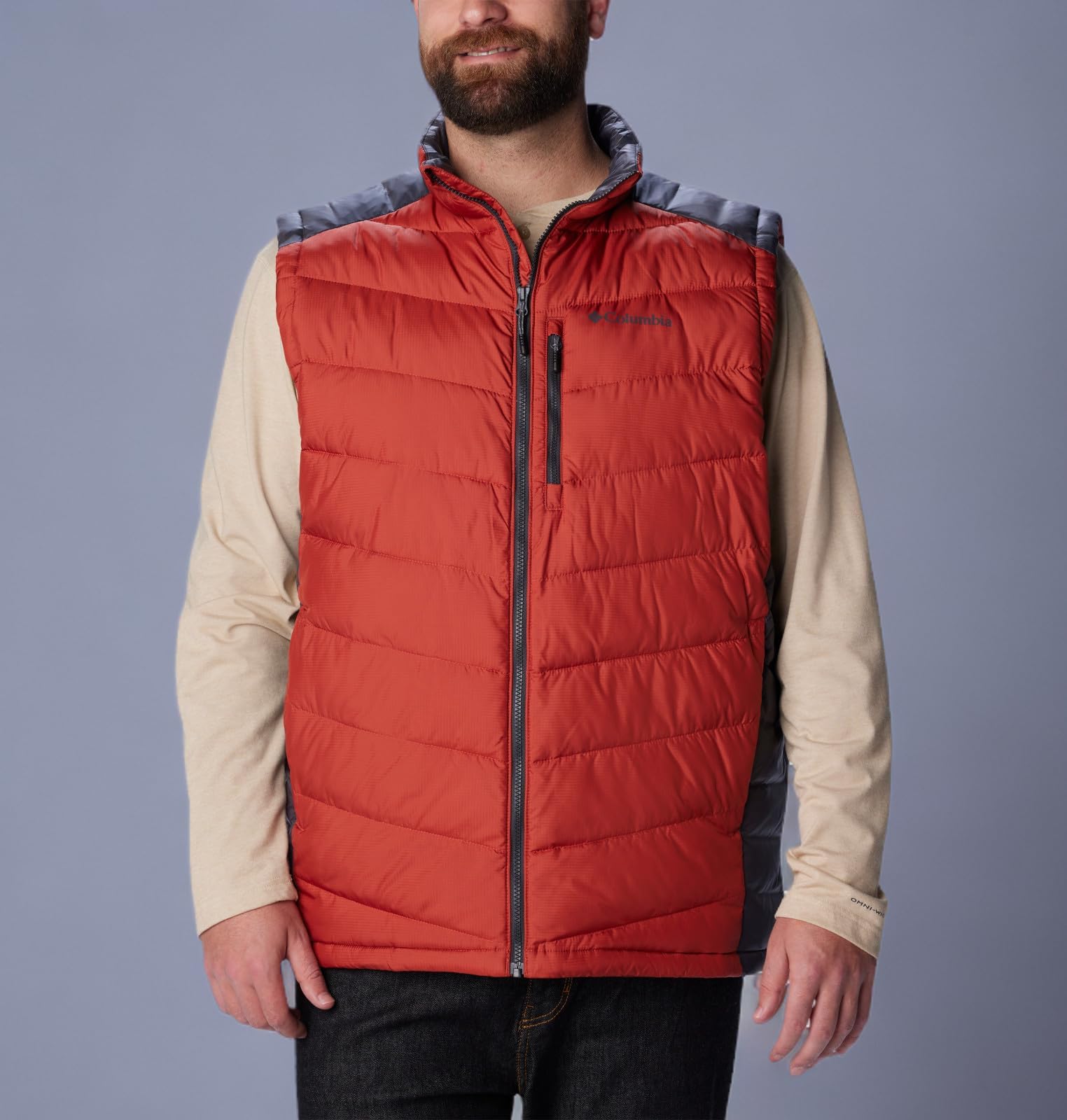 Columbia Men's Labyrinth Loop Vest - Lightweight Packable Down Puffer Vest for Hiking, Camping & Outdoor Activities