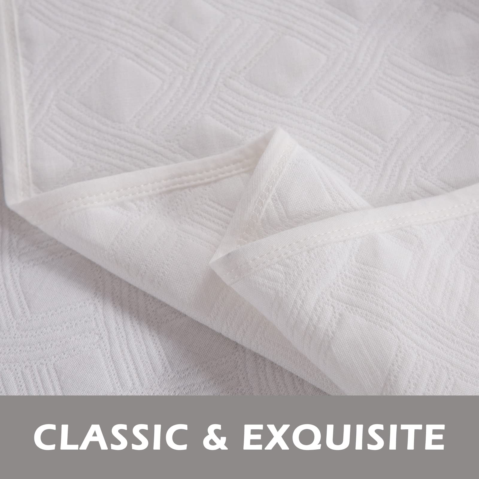 ACCOTIA 100% Cotton Quilted Blanket 60